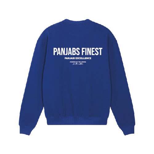 Panjabs Finest Crewneck Blue  | Panjabi Excellence | Panjabi Apparel